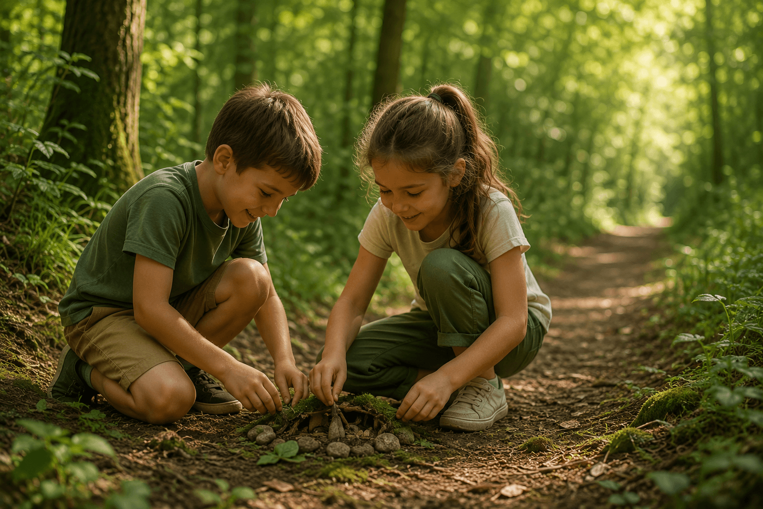 Children walking together